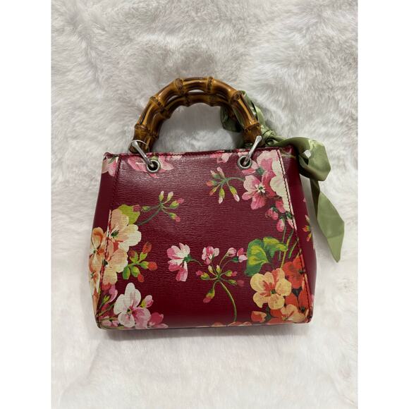 Gucci Blooms Mini Bamboo Shopper Tote - Picture 5 of 8